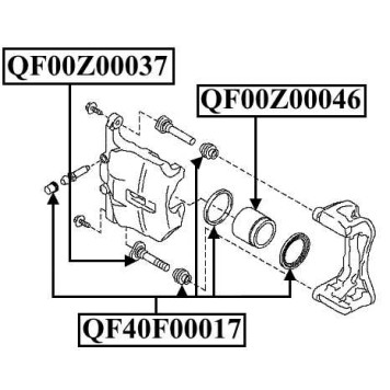 Поршень суппорта тормозного переднего <b>QUATTRO FRENI QF00Z00046</b>-2