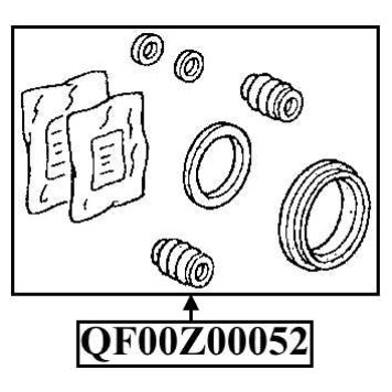 Ремкомплект суппорта тормозного переднего <b>QUATTRO FRENI QF00Z00052</b>-1