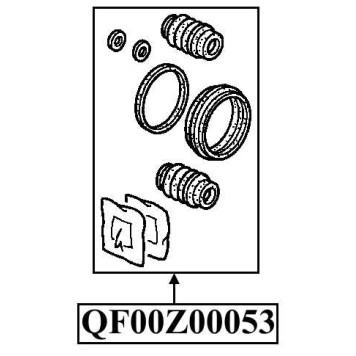 Ремкомплект суппорта тормозного переднего <b>QUATTRO FRENI QF00Z00053</b>-1