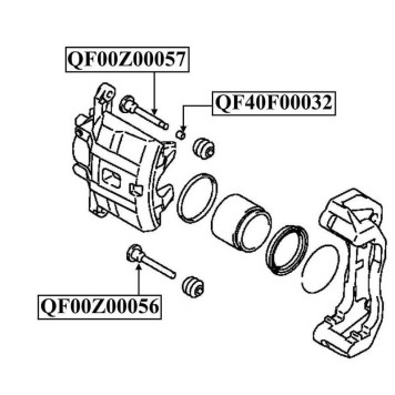 Втулка направляющая суппорта тормозного переднего <b>QUATTRO FRENI QF00Z00057</b>-2