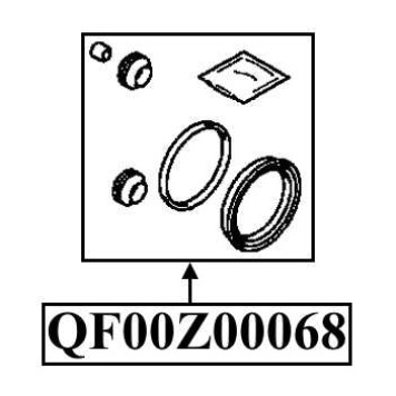 Ремкомплект суппорта тормозного переднего <b>QUATTRO FRENI QF00Z00068</b>-1