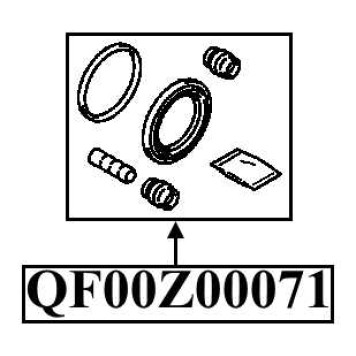 Ремкомплект суппорта тормозного переднего <b>QUATTRO FRENI QF00Z00071</b>-1