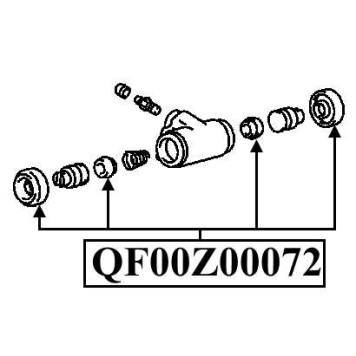 Ремкомплект суппорта тормозного заднего <b>QUATTRO FRENI QF00Z00072</b>-1