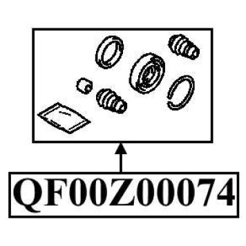 Ремкомплект суппорта тормозного заднего <b>QUATTRO FRENI QF00Z00074</b>-1