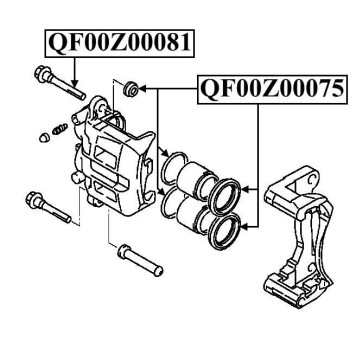 Ремкомплект суппорта тормозного переднего <b>QUATTRO FRENI QF00Z00075</b>-1