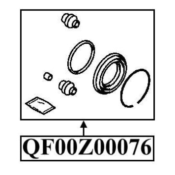 Ремкомплект суппорта тормозного заднего <b>QUATTRO FRENI QF00Z00076</b>-1