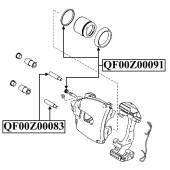 Ремкомплект суппорта тормозного переднего <b>QUATTRO FRENI QF00Z00091</b>