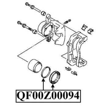 Ремкомплект суппорта тормозного переднего <b>QUATTRO FRENI QF00Z00094</b>-1