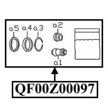 Ремкомплект суппорта тормозного переднего <b>QUATTRO FRENI QF00Z00097</b>