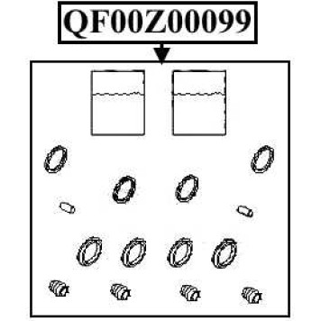 Ремкомплект суппорта тормозного переднего <b>QUATTRO FRENI QF00Z00099</b>-1