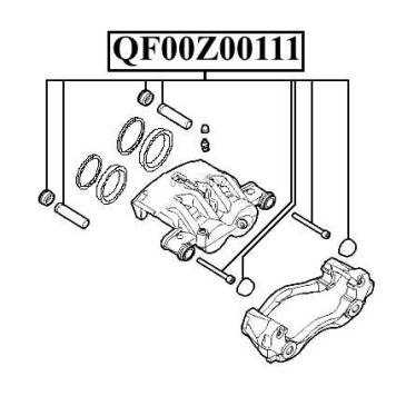 Ремкомплект суппорта тормозного <b>QUATTRO FRENI QF00Z00111</b>