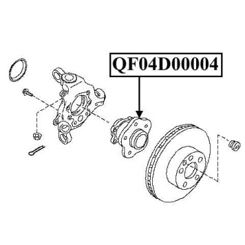 Ступица задняя <b>QUATTRO FRENI QF04D00004</b>-1