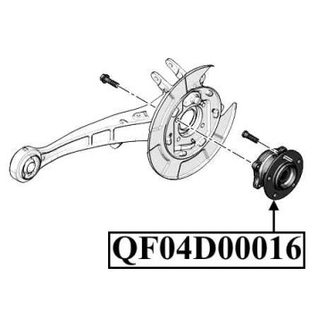 Ступица задняя <b>QUATTRO FRENI QF04D00016</b>-2