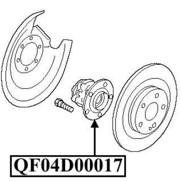 Ступица задняя <b>QUATTRO FRENI QF04D00017</b>-2