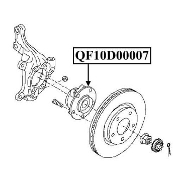 Ступица передняя J10E <b>QUATTRO FRENI QF10D00007</b>-1