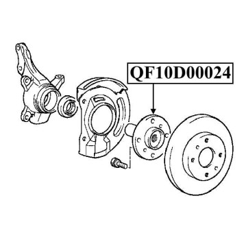 Ступица передняя <b>QUATTRO FRENI QF10D00024</b>-2