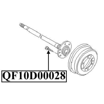 Шпилька колесная <b>QUATTRO FRENI QF10D00028</b>-2