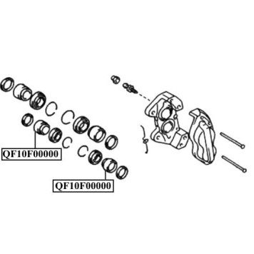 Поршень суппорта тормозного переднего <b>QUATTRO FRENI QF10F00000</b>-2