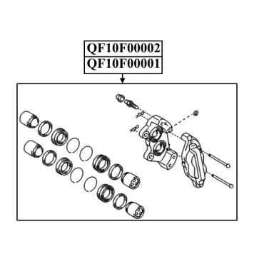 Суппорт FR LH PRADO 120 <b>QUATTRO FRENI QF10F00001</b>-1