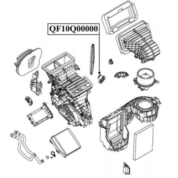 Резистор мотора вентилятора отопителя OPEL CORSAD <b>QUATTRO FRENI QF10Q00000</b>-1