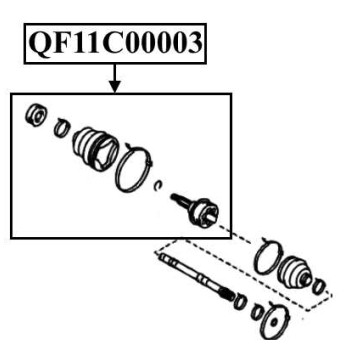 Шрус наружный 27X633X26 <b>QUATTRO FRENI QF11C00003</b>-1