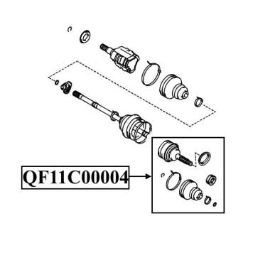 Шрус наружный 23X58X26 <b>QUATTRO FRENI QF11C00004</b>-1