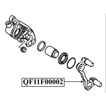 Скоба тормозного суппорта RR <b>QUATTRO FRENI QF11F00002</b>-2