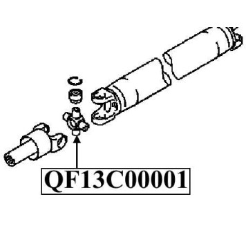 Крестовина карданного вала 25X63.8 <b>QUATTRO FRENI QF13C00001</b>-1