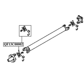 Крестовина кардана RR <b>QUATTRO FRENI QF13C00002</b>-1