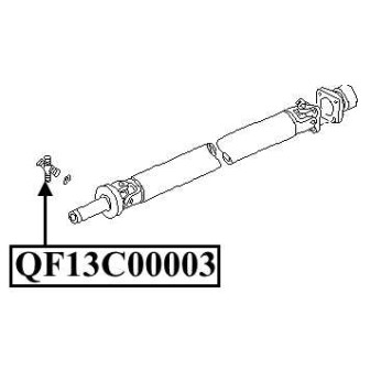 Крестовина карданного вала 28X53 <b>QUATTRO FRENI QF13C00003</b>-1