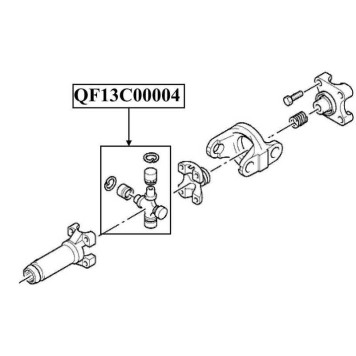 Крестовина карданного вала 27X83 <b>QUATTRO FRENI QF13C00004</b>-1