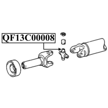 Крестовина карданного вала 29X49 <b>QUATTRO FRENI QF13C00008</b>-1