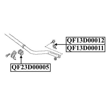 Стойка стабилизатора FR LH R51M <b>QUATTRO FRENI QF13D00011</b>-2
