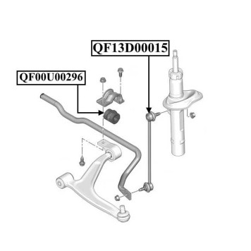 Стойка стабилизатора переднего <b>QUATTRO FRENI QF13D00015</b>-1