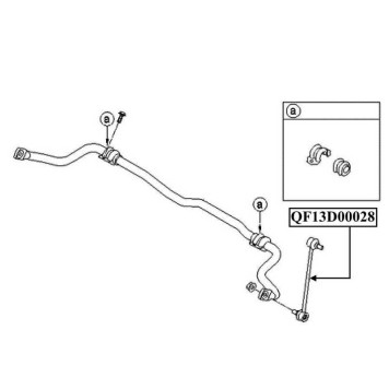 Стойка стабилизатора FR RH LH <b>QUATTRO FRENI QF13D00028</b>-1