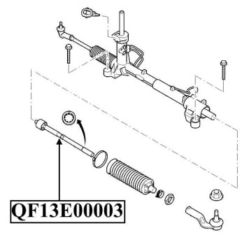 Тяга рулевая <b>QUATTRO FRENI QF13E00003</b>-2