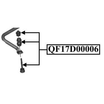 Тяга стабилизатора задняя <b>QUATTRO FRENI QF17D00006</b>