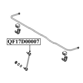 Тяга стабилизатора задняя <b>QUATTRO FRENI QF17D00007</b>-2