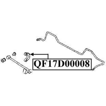 Тяга стабилизатора задняя <b>QUATTRO FRENI QF17D00008</b>-2