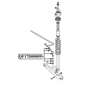 Стойка стабилизатора RR CS <b>QUATTRO FRENI QF17D00009</b>-1
