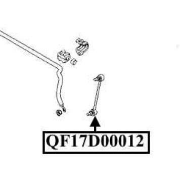 Стойка стабилизатора задняя <b>QUATTRO FRENI QF17D00012</b>-2