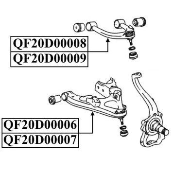 Рычаг верхний FR LH LC100 <b>QUATTRO FRENI QF20D00008</b>