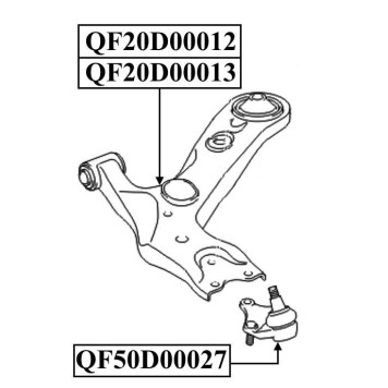 Рычаг передний LH RAV4 05 <b>QUATTRO FRENI QF20D00012</b>