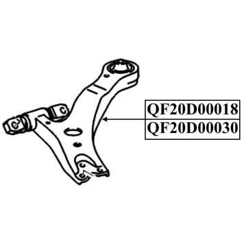 Рычаг передний правый <b>QUATTRO FRENI QF20D00030</b>