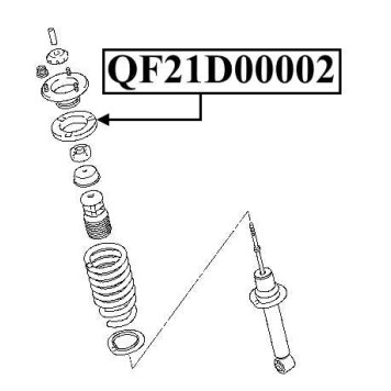 Проставка пружины верхняя <b>QUATTRO FRENI QF21D00002</b>-2