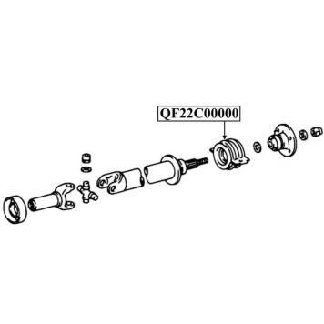 Подшипник подвесной карданного вала <b>QUATTRO FRENI QF22C00000</b>