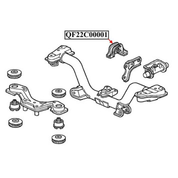 Опора заднего дифференциала <b>QUATTRO FRENI QF22C00001</b>-2