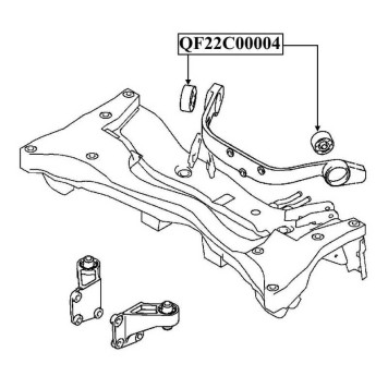 Сайлентблок заднего дифференциала <b>QUATTRO FRENI QF22C00004</b>-2