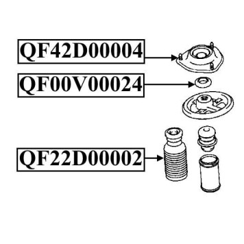 Пыльник переднего амортизатора <b>QUATTRO FRENI QF22D00002</b>-1