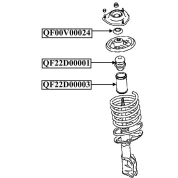 Пыльник переднего амортизатора <b>QUATTRO FRENI QF22D00003</b>-1
